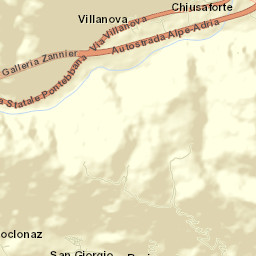 Chiusaforte Street Map