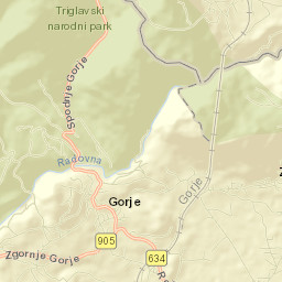 Zgornje Gorje Street Map