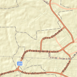 Čakovec Street Map