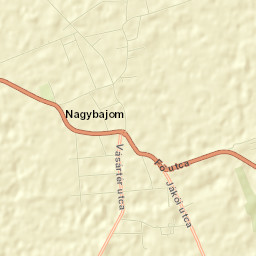 Nagybajom Street Map