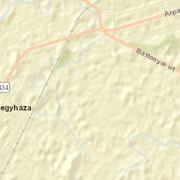 Mezőkovácsháza Street Map