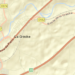 La Crèche Street Map