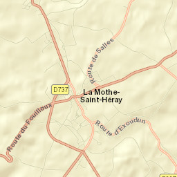 La Mothe-Saint-Héray Street Map