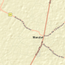 Manziat Street Map