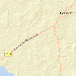 Foissiat Street Map