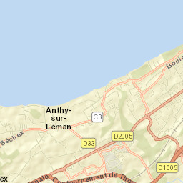 Anthy-sur-Léman Street Map