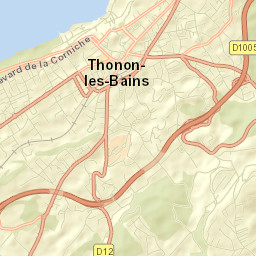 Thonon-les-Bains Street Map