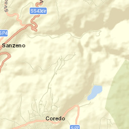 Sanzeno Street Map