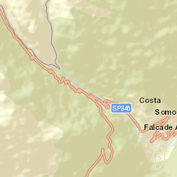 Falcade Alto Street Map