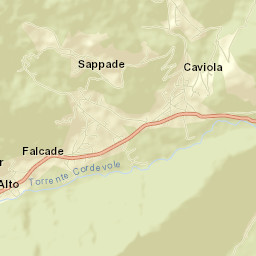 Pie' Falcade Street Map