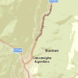 Cencenighe Agordino Street Map