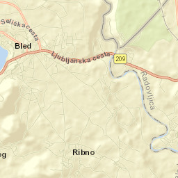Bled Street Map