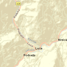 Luče Street Map