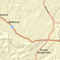 Gornje Vratno Street Map