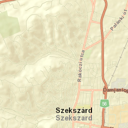 Szekszárd Street Map