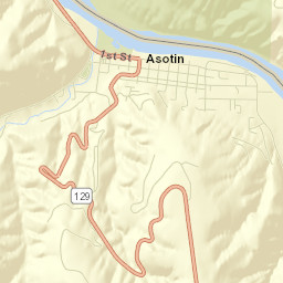 Asotin Street Map