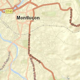 Montluçon Street Map
