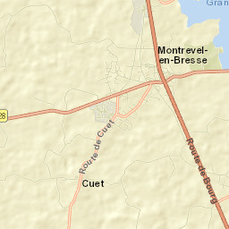 Montrevel-en-Bresse Street Map