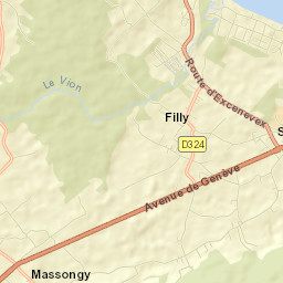 Massongy Street Map