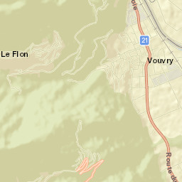 Vouvry Street Map
