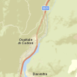 Ospitale di Cadore Street Map