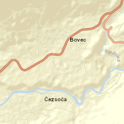 Bovec Street Map