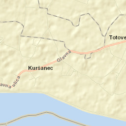 Kuršanec Street Map