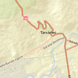 Târnăveni Street Map
