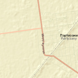 Partyzany Street Map