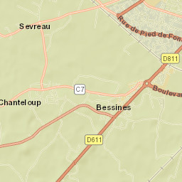 Bessines Street Map