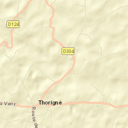Thorigné Street Map