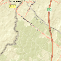 Sauverny Street Map