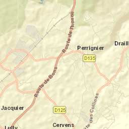 Perrignier Street Map