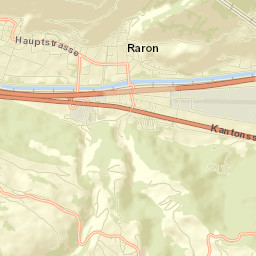 Raron Street Map