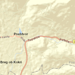 Preddvor Street Map