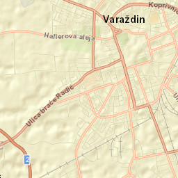 Varaždin Street Map