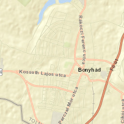 Bonyhád Street Map