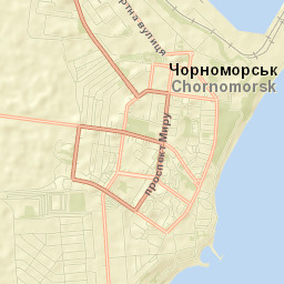 Chornomors’k Street Map