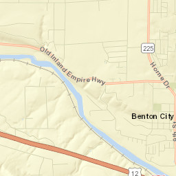 Benton City Street Map