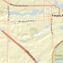 800-898 Minnesota 210, Fergus Falls, MN Street Map