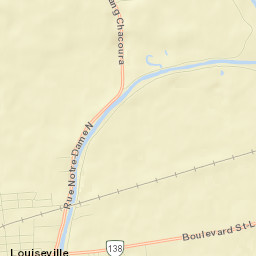 Louiseville Street Map