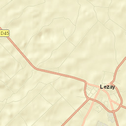Lezay Street Map
