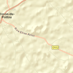 Usson-du-Poitou Street Map