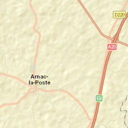 Arnac-la-Poste Street Map