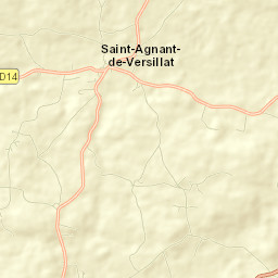 Saint-Agnant-de-Versillat Street Map