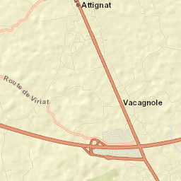 Attignat Street Map