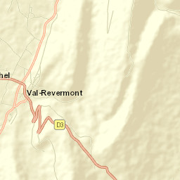 Treffort-Cuisiat Street Map
