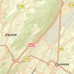 Oyonnax Street Map