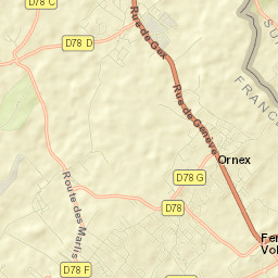 Ornex Street Map