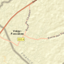 Veigy Street Map